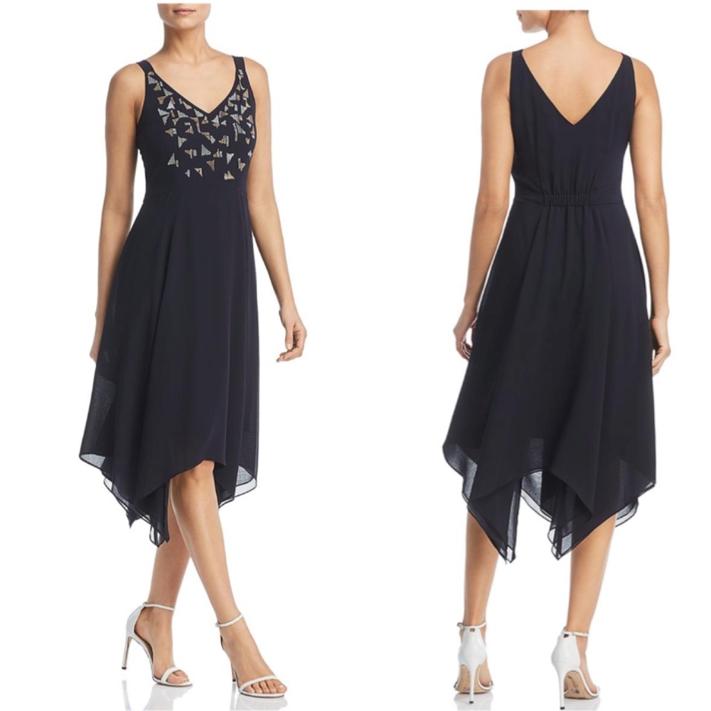 Nic + Zoe Sleeveless Chiffon Midi Dress